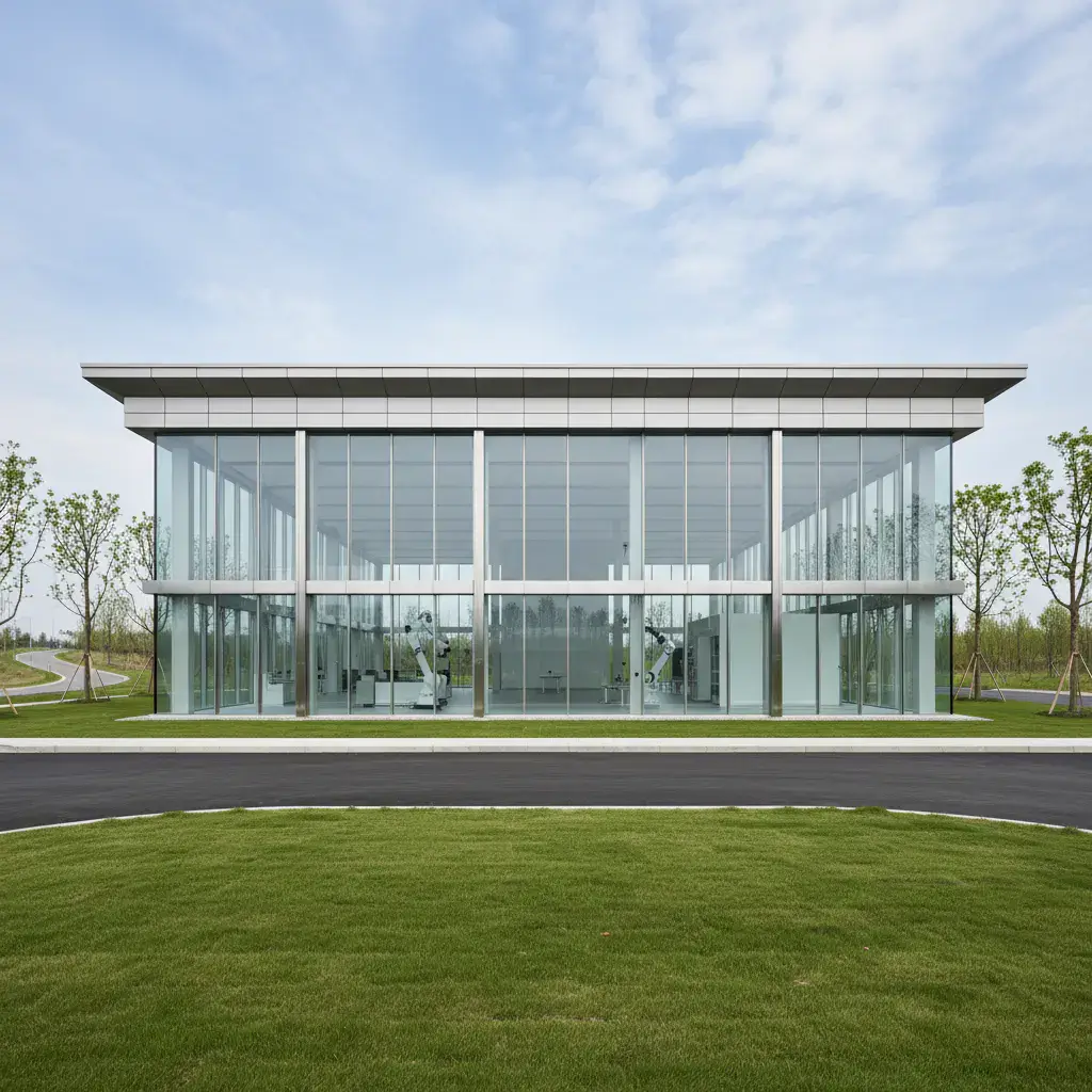 Completed manufacturing facility exterior