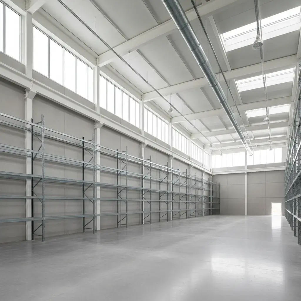 Finished industrial warehouse