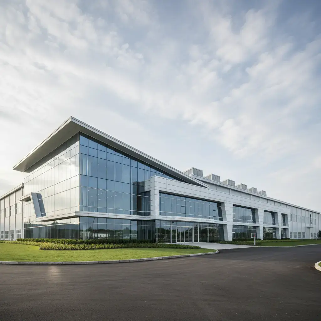 Manufacturing plant exterior